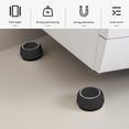 thumbnail image 3 of Djiypn Washing Machine Foot Pads for Anti-vibration and Anti-Walk | Anti Vibration Pads for Washing Machine, Reduce Noise Rubber Feet Pads for All Kinds of Furniture, Set of 4, 3 of 7