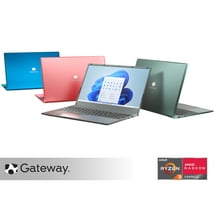 Gateway 15.6" Ultra Slim Notebook, FHD, AMD Ryzen™ 3 3250U, Dual Core, 128GB Storage, 4GB Memory, Tuned by THX™ Audio, 1.0MP Webcam, HDMI, Windows 10 S, Red