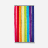 Rainbow Striped Beach Towel 28 x 56" - 100% Cotton