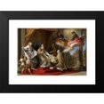 thumbnail image 2 of Pompeo Batoni 24x18 Black Modern Framed Museum Art Print Titled - Pope Benedict XIV Presenting the Encyclical Ex Omnibus to the Comte De Stainville, Later Duc De Choiseul (1757), 2 of 5