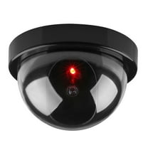 Security Cameras, Realistic Dummy Surveillance for Indoor & Outdoor Use, Battery-Operated with Red Light
