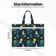thumbnail image 3 of Kdxio Space and Animals File Tote Document Bag Business Briefcase Bag Document Organizer Tote Briefcase for Letter A4 Files Business Teacher Office Bag, 3 of 8
