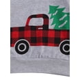 thumbnail image 6 of 2 PCS Children’s Suit, 1-4T Little Boy Girl O-neck Long Sleeve Truck Print Top, Plaid Print Long Trousers, 6 of 6