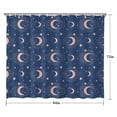 thumbnail image 5 of Blue Pink Moon Star Planet Pattern Shower Curtain 84"x72" ,Bathroom Decorative Shower Curtains Set with 12 Hooks,Modern Waterproof Washable Shower Curtain, 5 of 6