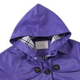 thumbnail image 4 of SYNPOS Child Girls Trench Jacket Uniform Lightweight Detachable Hood Coat,5-13Y, 4 of 10