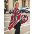 thumbnail image 3 of CAILDANL Women's Shawl Wraps Open Front Poncho Cape Oversized Sweaters Casual Cardigan Shawls for Fall Winter, 3 of 3