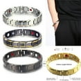 thumbnail image 3 of Therapeutic Energy Healing Bracelet Magnetic Forbangle Arthritis Bracelets Pain Men Wristband Magnet Energy Anklet Health Tunnel Carpal Gold, 3 of 5
