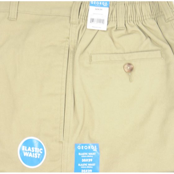 Big Men's Half Elastic Twill Pant