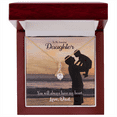 thumbnail image 5 of To My Daughter Dad's Amazing Daughter Alluring Ribbon Necklace Message Card, 5 of 20