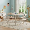 thumbnail image 2 of Kids 3-Piece Folding Table and Chairs Set for Daycare and Classrooms,Children's Activity Table and Chairs Set,Boys Girls Folding Card Table and Chairs Set for Dining Room,Daycare,Classrooms, 2 of 4