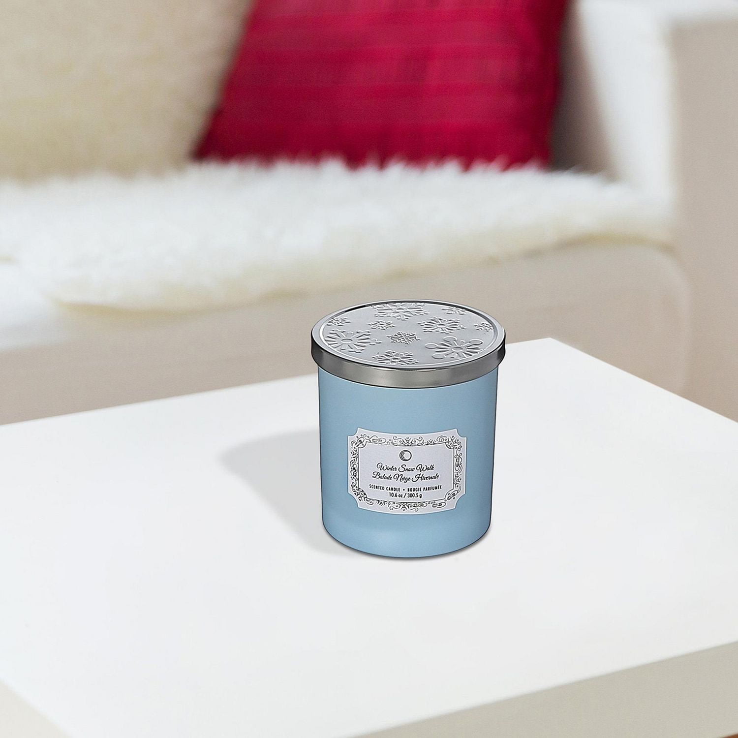 Noël 10,5 Oz De Pot De Bougie D'Hiver Snow Walk