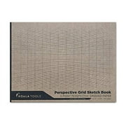 KOALA TOOLS | 2-Point .. Drawing Perspective Notebook (1 .. Unit) | 10.35" x .. 8", 60 pp. - .. Perspective Grid Graph Paper .. for Interior Design, Industrial, .. Architectural and 3D Design