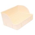 thumbnail image 1 of Caja de arena para conejos, orinal, caja de inodoro esquinera para chinchillas, cobayas, s malla de polipropileno blanca Yuyangstore Inodoro con bandeja sanitaria para conejos, 1 of 8