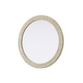 thumbnail image 5 of Elegant Decor Round Cornhusk Mirror 42x42 in Linen White, 5 of 7