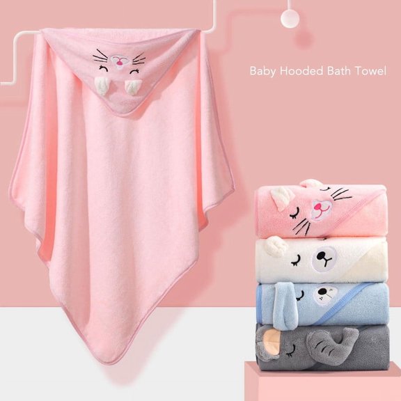 Baby Bath Towels, Hooded Baby Towels for Toddler Infant Newborn, Ultra Soft, Absorbent and Hypoallergenic, Unisex Newborn Necessities Gift for Boy, Girl, Babies, Toddlers(Beige)