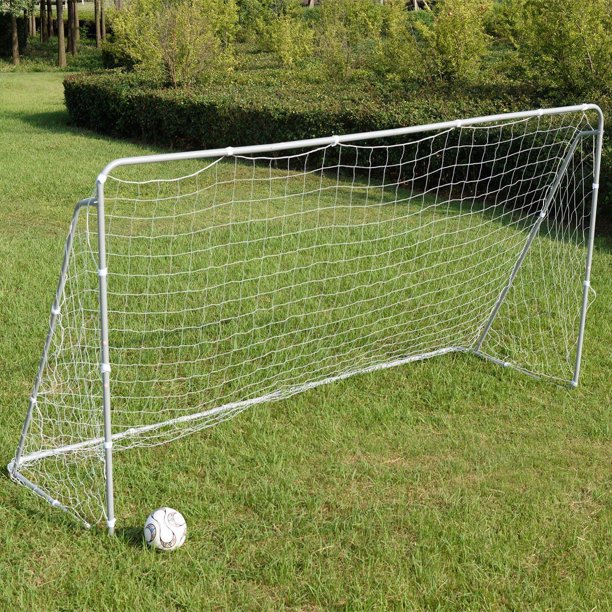 Soccer Goal 12' x 6' Football Fastener Straps, Anchor Ball