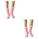 thumbnail image 4 of Guardurnaity Paquete de 4 medias altas hasta el muslo JK Cosplay antideslizantes calcetín largo cálido botas mujeres calcetines hasta la rodilla Rosado 2Conjunto, 4 of 6