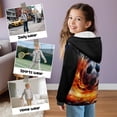 thumbnail image 3 of Xoenoiee Soccer Fire Cloud Print Zip Up Hoodies with Pocket for Boys Toddler Hooded Sweatshirts with Pockets Long Sleeve Fleece Jacket Sweaters Casual Jumper Coat Athletic Clothes, S, 3 of 7