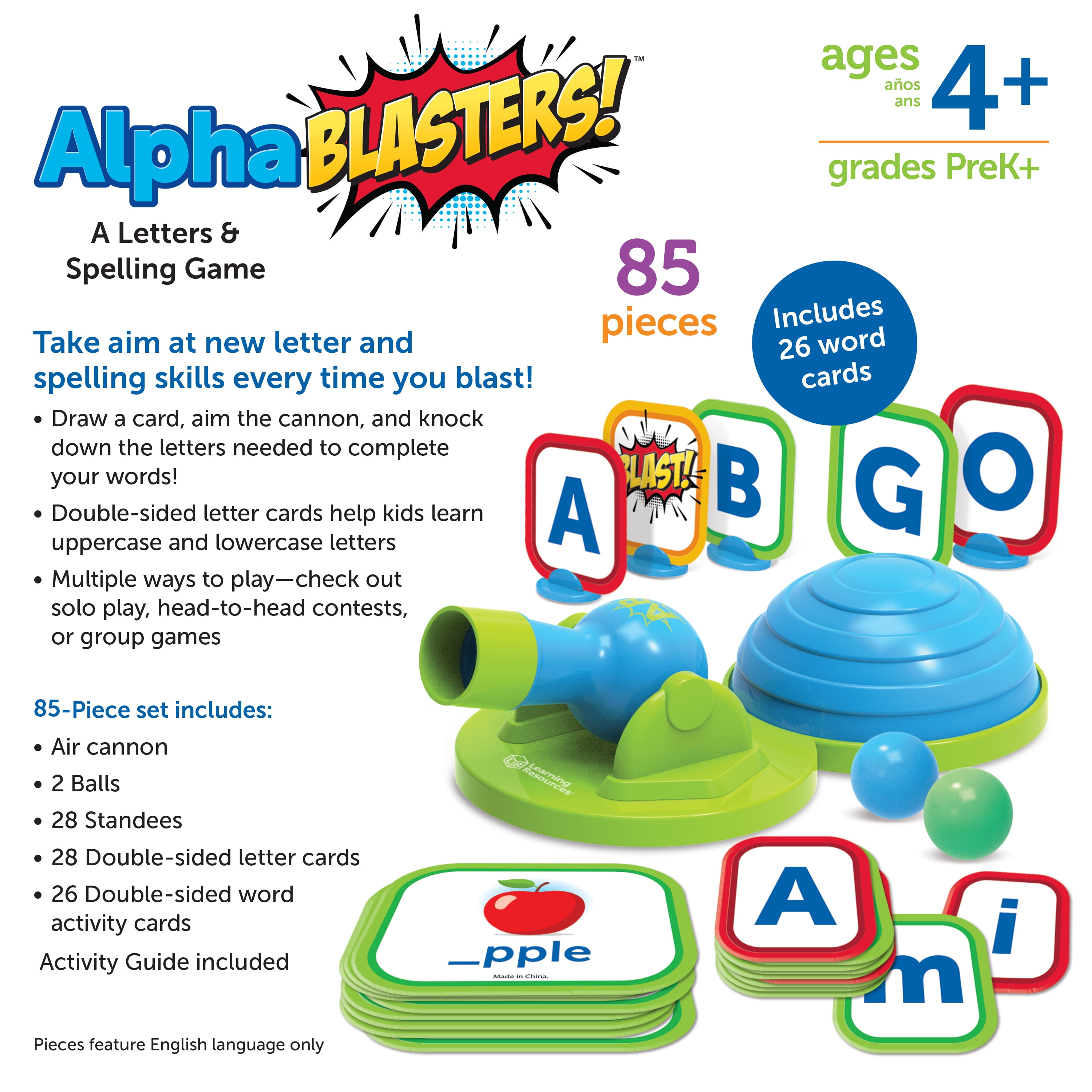 Learning Resources Alphablasters! Letter and Spelling Game - 85