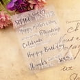 thumbnail image 4 of 1pc Happy Easter Greetings Rubber Clear for Card Making Decoration Clear, 4 of 8