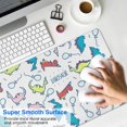 thumbnail image 4 of Long Mouse Pads for Desk,Colorful Cartoon Dinosaurs Balloons Desk Mats on Top Of Desks, Desk Mouse Pad Extra Large with 3mm Non-Slip Base and Stitched Edge for Gaming,Work,Home 31.5"x11.8", 4 of 5