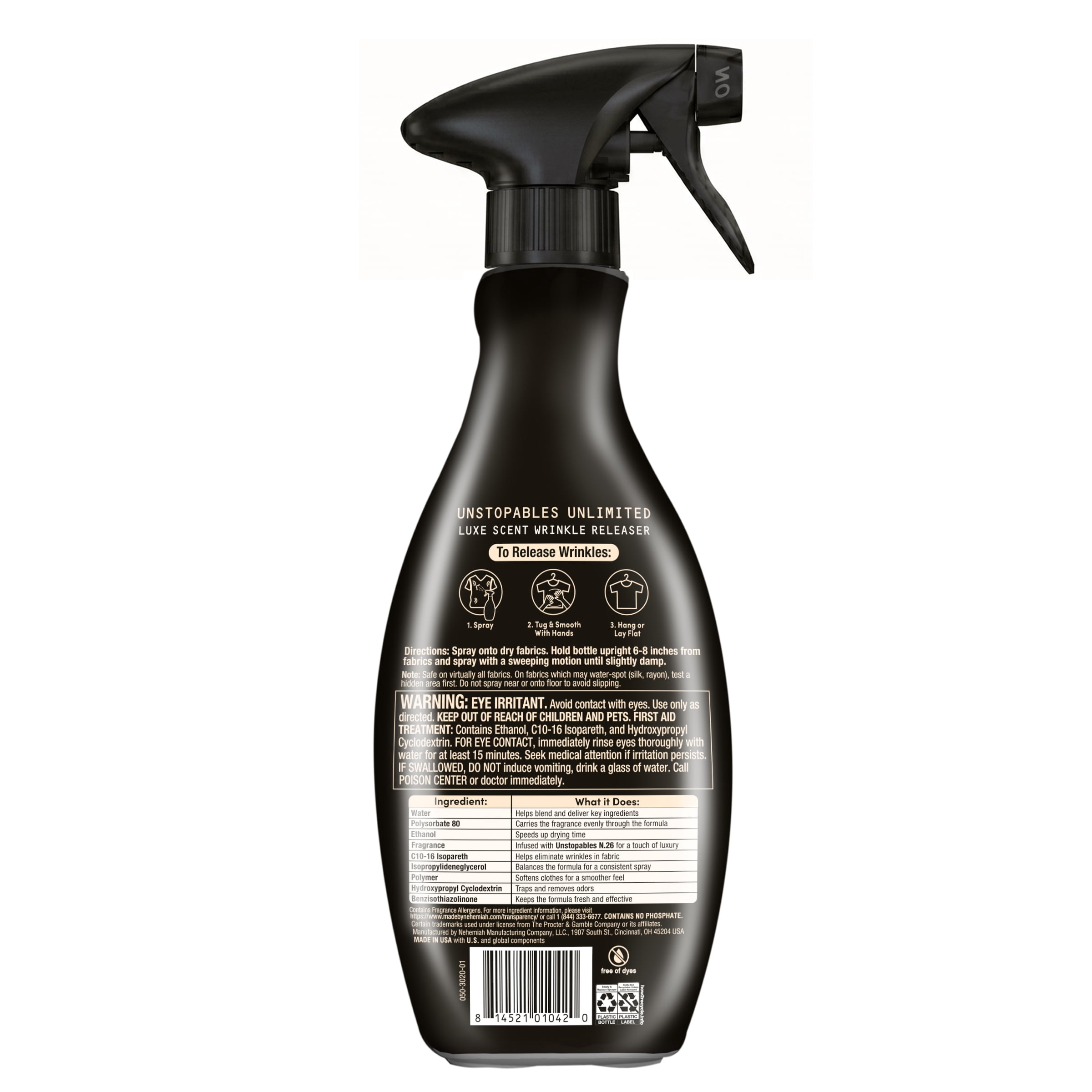 Downy Wrinkle Releaser Spray, N.26 Scent, Fabric Refresher, 16.9 fl oz