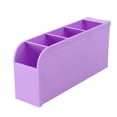 thumbnail image 3 of Organizador eficiente para calcetines, artículos de papelería, cosméticos y vajilla Caja de almacenamiento versátil de color morado, 3 of 8