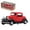 Red, variant on YAHHU 1:32 Classic Car Model Alloy Vintage Simulation Toy Antique Pullback Opened Doors Model Red, Perfect Collectible Gift for Kids, 6.30 inches / 16 cm Long