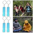 thumbnail image 3 of sunsanly 4Pcs Double Tube Emergency Whistles Clear Loud Sound Compact Size Portable Corrosion-Resistant Safety Survival Whistles with Keyring, 3 of 8