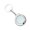 Silver, variant on Compact Metal Measuring Tape Featuring Steel and Attachment for Easy Access 1M/1.5M Ranges