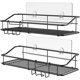 thumbnail image 1 of Cesta de ducha, almacenamiento de baño sin taladro con ganchos y adhesivo, estante de ducha de acero inoxidable SUS 304, juego de 2 (negro), 1 of 1