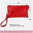 thumbnail image 4 of Kedzie Eclipse Convertible Wallet Crossbody Bag in Vegan Leather, Red (Women's), 4 of 8