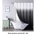 thumbnail image 4 of Youkk Multople Colors Available PEVA Shower Curtain For Good Hand Feeling Fine Texture Polyester Exquisite Craft Non -through Black,Black 180*200, 4 of 6