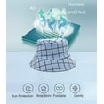 thumbnail image 5 of YooGuoGuo Reversible Plaid Bucket Hats for Men Women Outdoor Spring Summer Fishing Fisherman Sun Cap Foldable, 5 of 9