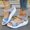 Blue, variant on Wavsuf Platform Sandals for Women Casual Summer Patchwork Wide Blue Sandals Shoes Size 8.5