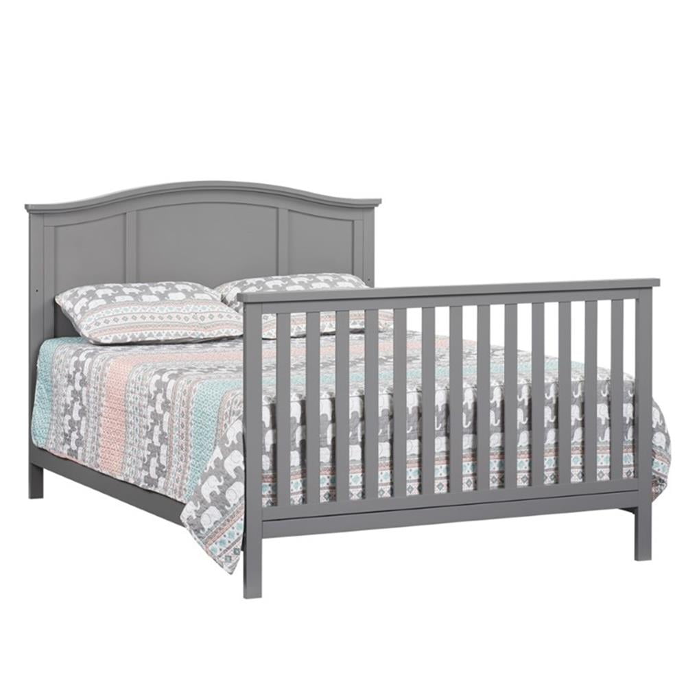 Oxford Baby Emerson 4-in-1 Convertible Crib, Dove Gray, GREENGUARD Gold Certified, Wooden Crib