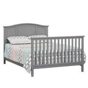 Oxford Baby Emerson 4-in-1 Convertible Crib, Dove Gray, GREENGUARD Gold Certified, Wooden Crib
