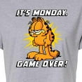 thumbnail image 3 of Garfield - It's Monday Garfield - Juniors Cropped Cotton Blend T-Shirt, 3 of 5