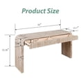 thumbnail image 3 of MDQMD Natural Wood Farmhouse Narrow Console Table with 2 Drawers,Sofa Table for Living Room,Entryway Table with Handless Drawers for Storage, 3 of 11