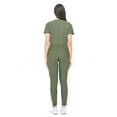 thumbnail image 3 of Scrubs for Women Set Ultra Stretch Form Fitting Womens Scrub Set (Olive, Small), 3 of 8
