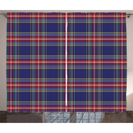 Blue Tartan Plaid Curtains