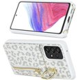 thumbnail image 6 of Samsung Galaxy A53 5G Phone Case for Women with Card Holder,Samsung A53 Case Wallet Crossbody Lanyard with Strap,Credit Card Slots Kickstand Case with Ring Holder,6.5 Inch,White Leopard, 6 of 15