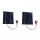 thumbnail image 1 of 2 Piezas 12V 2W Paneles Solares Cargador de Panel Solar Alto Plegable Cargador de Panel Solar de BateríA Recargable con Cable de Clip, 1 of 5