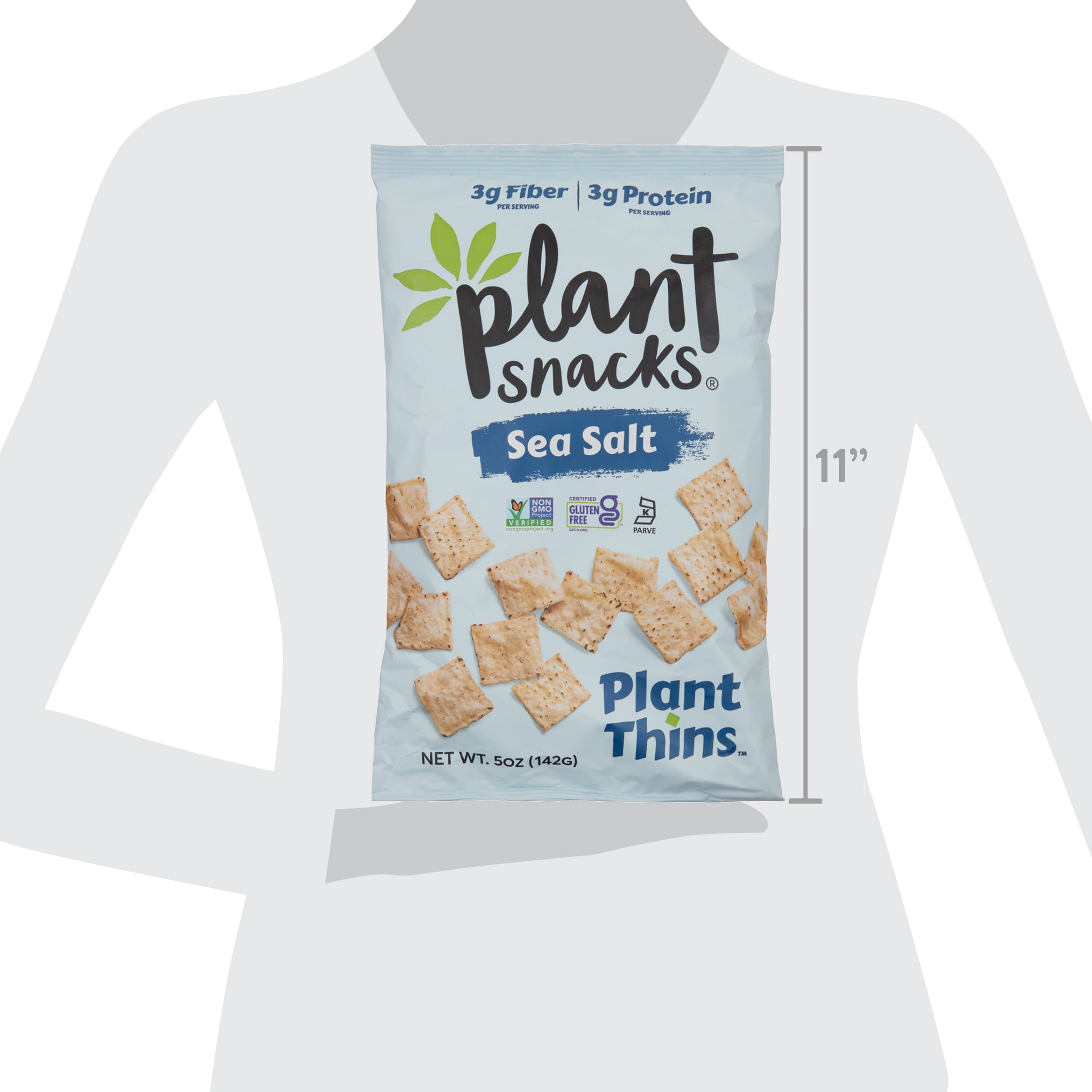 Plant Snacks Grain Free Sea Salt Cassava Chips, 5 Oz.