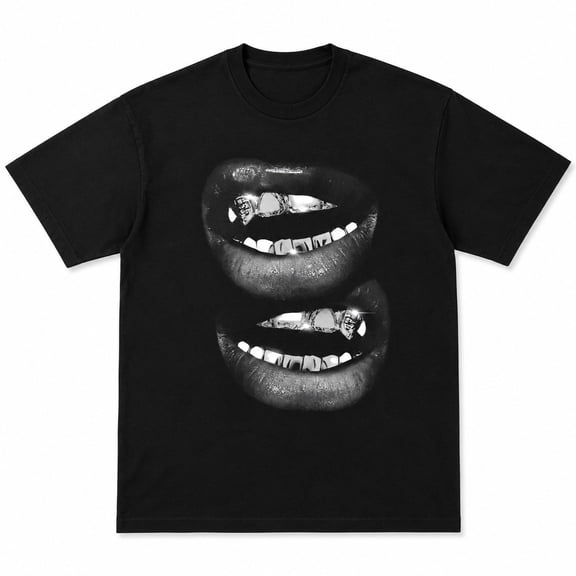 Grin Fang Graphic T-Shirt, Unisex Classic Fit Cotton Tee