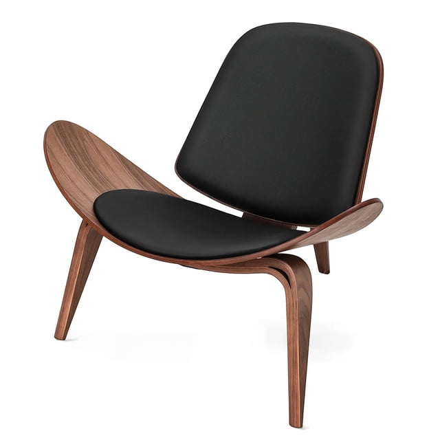 Silla Shell Concha color negro - Diseño Moderno y Ergonómico