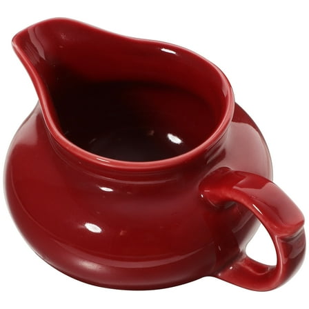 AURARMLET Sauce Boat Ceramic Red 1Pack 4.7x3.5x2.4in