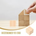 thumbnail image 3 of OUNONA Beige Wooden Cubes for Home Creativity and Relaxation 100Pcs, 3 of 7