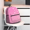thumbnail image 6 of Goofa Breast Cancer Pink Ribbons Awareness Print Casual Backpack for Women Men,Waterproof High School Bookbag,Lightweight Travel Daypack,Classic College Backpack,Laptob Backpack, 6 of 6