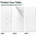 thumbnail image 3 of DWCN 2 Pack White Rectangle Tablecloth - Waterproof Washable Polyester Fabric Table Cloth for Buffect Dining Birthday Party Wedding, 54 x 80 Inch, 3 of 6